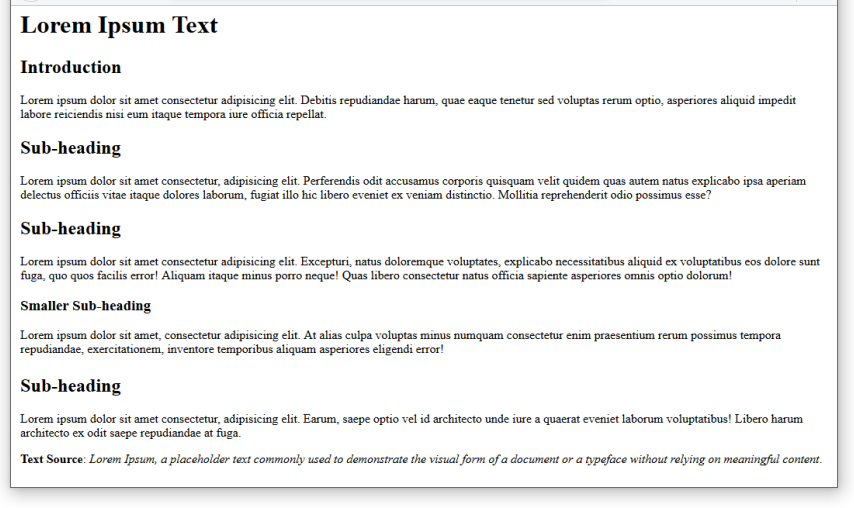 Introduction to HTML