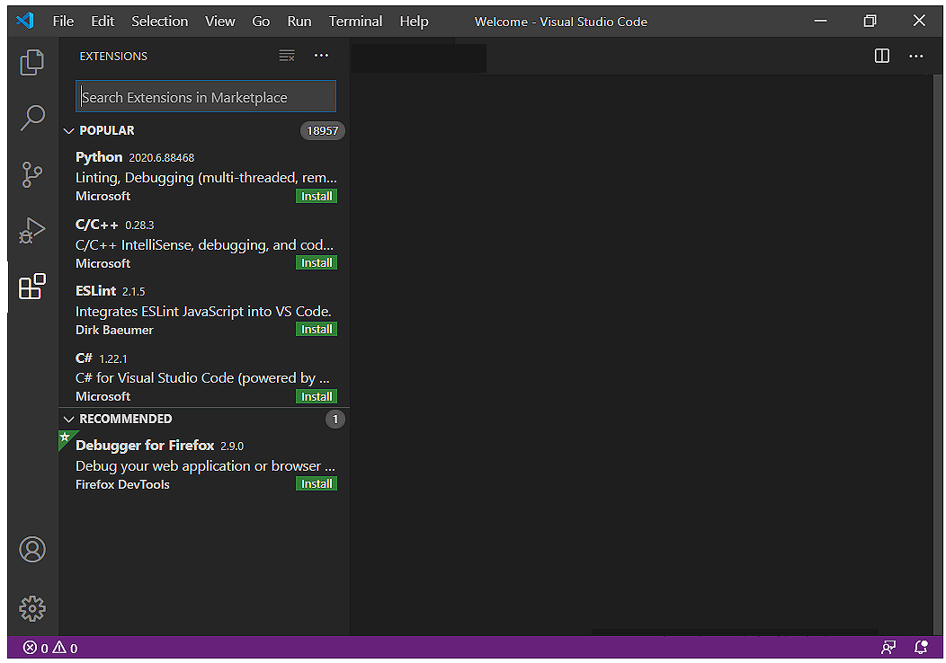User Settings Microsoft Visual Studio Code