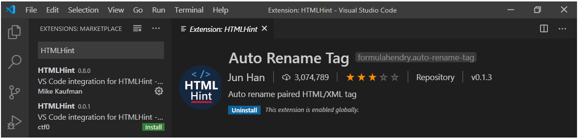 User Settings Microsoft Visual Studio Code